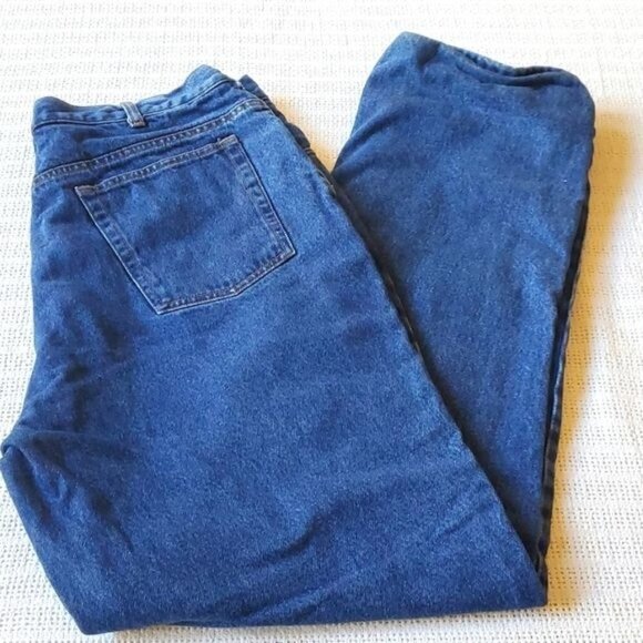 Scandia Woods Vintage Flannel Lined Pocketed High Waisted Sz. 36XL Jeans‎ - Picture 1 of 10